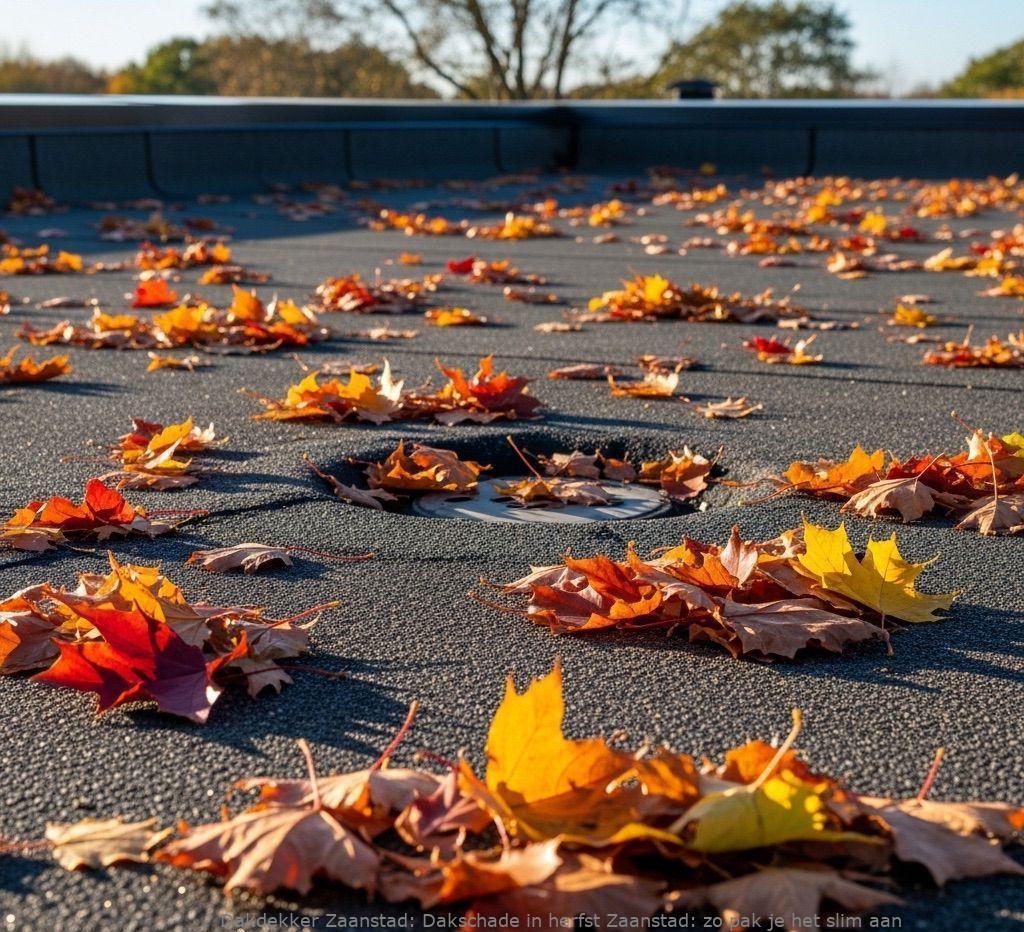 Dakschade In Herfst Zaanstad